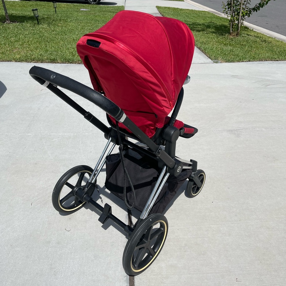 Stroller Cybex Priam Premium Red Seat
